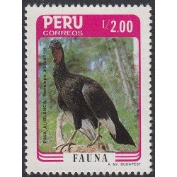 Perú 849 1986 Fauna Pava Aliblanca MNH Perú 849 1986 Fauna Pava Aliblanca MNH