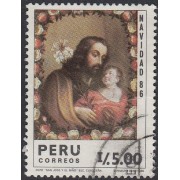 Perú 851 1986 San José y El niño Navidad 86 cristhmas   Usado