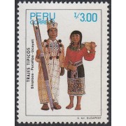 Perú 853 1987 Trajes típicos del Perú MNH