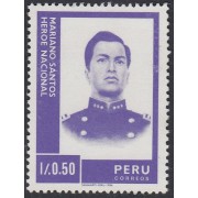 Perú 856 1987 Mariano Santos Héroe Nacional MNH