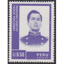 Perú 856 1987 Mariano Santos Héroe Nacional MNH Perú 856 1987 Mariano Santos Héroe Nacional MNH
