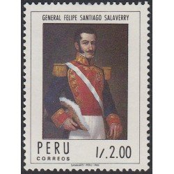 Perú 858 1987 General Felipe Santiago Aberry MNH Perú 858 1987 General Felipe Santiago Aberry MNH