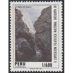 Perú 859 1987 X Exposición Filatélica Nacional Arequipa MNH Perú 859 1987 X Exposición Filatélica Nacional Arequipa MNH