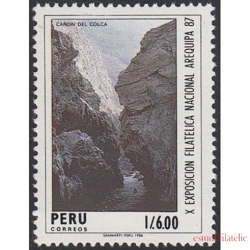 Perú 859 1987 X Exposición Filatélica Nacional Arequipa MNH