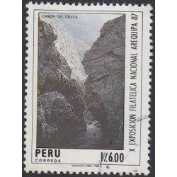 Perú 859 1987 X Exposición Filatélica Nacional Arequipa Usado Perú 859 1987 X Exposición Filatélica Nacional Arequipa Usado