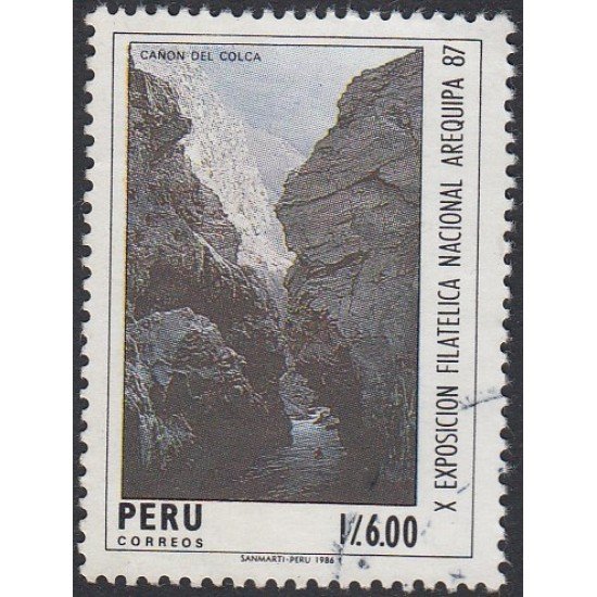 Perú 859 1987 X Exposición Filatélica Nacional Arequipa Usado