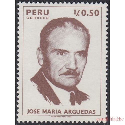 Perú 861 1987 José María Arguedas MNH