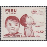 Perú 863 1987 Vacunación Derecho del Niño MNH