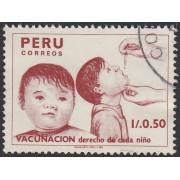 Perú 863 1987 Vacunación Derecho del Niño Usado