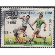Perú 866 1987 XIII Copa Mundial de Fútbol Usado