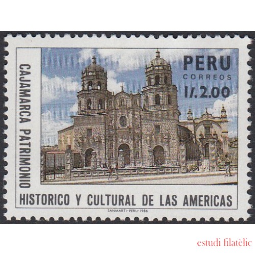 Perú 872 1988 Cajamarca Patrimonio Histórico y Cultural de las Américas MNH