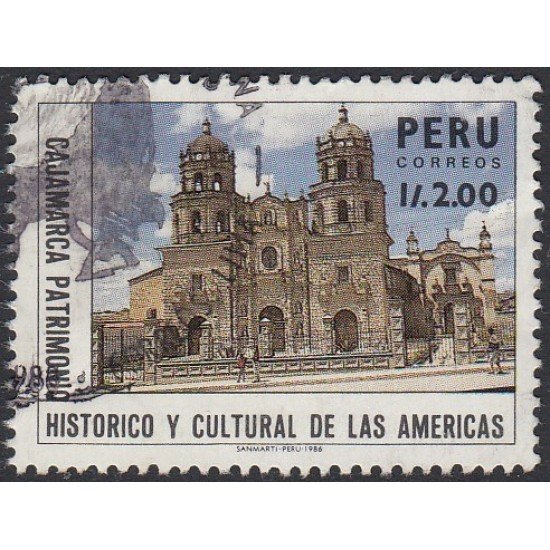 Perú 872 1988 Cajamarca Patrimonio Histórico y Cultural de las Américas Usado Perú 872 1988 Cajamarca Patrimonio Histórico y Cultural de las Américas Usado