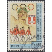 Perú 873 1988 50 Aniversario de Perú en los Juegos olímpicos Usado