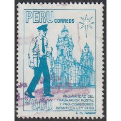 Perú 877 1988 Pro Navidad del trabajador postal y comedores infantiles Usado Perú 877 1988 Pro Navidad del trabajador postal y comedores infantiles Usado