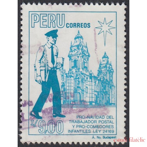 Perú 877 1988 Pro Navidad del trabajador postal y comedores infantiles Usado