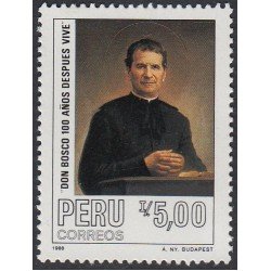Perú 879 1988 Don San Juan Bosco MNH Perú 879 1988 Don San Juan Bosco MNH