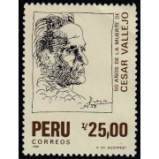 Perú 882 1988 50 Años de la muerte de César Vallejo Usado