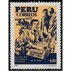 Perú 883 1988 Fondo del periodismo peruano MNH Perú 883 1988 Fondo del periodismo peruano MNH