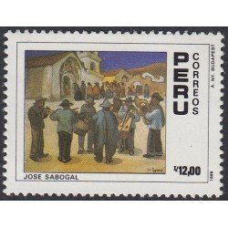 Perú 886 1988 José Sabogal MNH Perú 886 1988 José Sabogal MNH