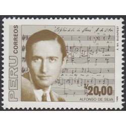 Perú 888 1988 Alfonso de Silva MNH Perú 888 1988 Alfonso de Silva MNH