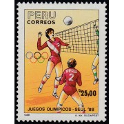 Perú 890 1988 Juegos Olímpicos Olympic games Voleyball MNH