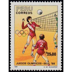 Perú 890 1988 Juegos Olímpicos Olympic games Voleyball MNH Perú 890 1988 Juegos Olímpicos Olympic games Voleyball MNH