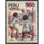 Perú 891 1988 Pro Navidad del trabajador postal y comedores infantiles Voleyball Usado