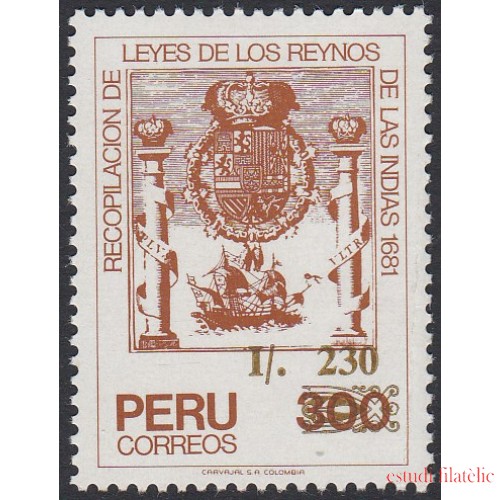 Perú 895 1989 Recopilación de leyes de los Reynos de las Indias MNH 
