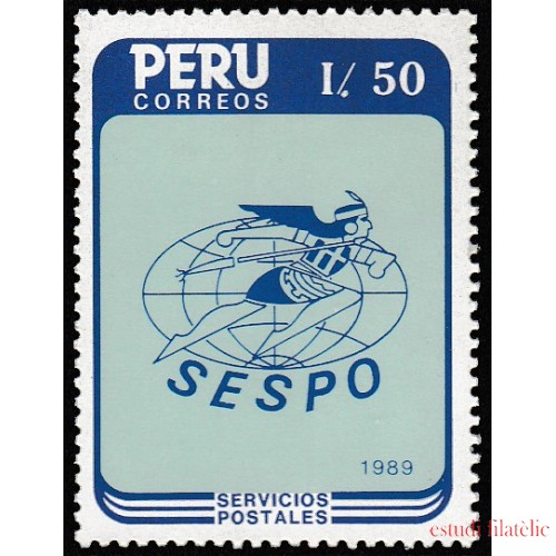 Perú 897 1989 Emblema de servicio postal MNH