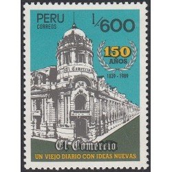 Perú 899 1989 Diario El Comercio MNH Perú 899 1989 Diario El Comercio MNH