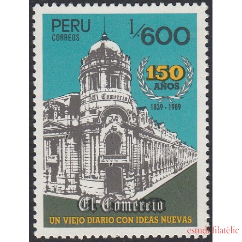 Perú 899 1989 Diario El Comercio MNH