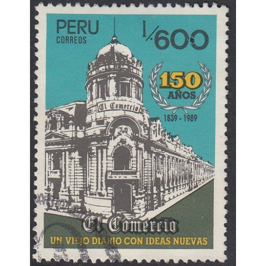 Perú 899 1989 El Comercio Usado Perú 899 1989 El Comercio Usado
