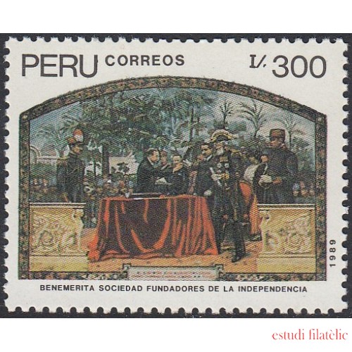 Perú 905 1989 Benemérita sociedad fundadores de la independencia MNH 