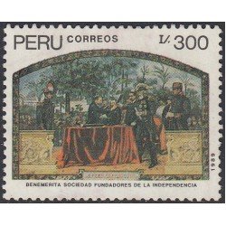 Perú 905 1989 Benemérita sociedad fundadores de la independencia Usado Perú 905 1989 Benemérita sociedad fundadores de la independencia Usado