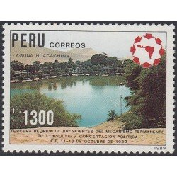 Perú 906 1989 Laguna Huacachina MNH Perú 906 1989 Laguna Huacachina MNH