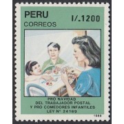 Perú 907 1989 Pro Navidad del trabajador postal y comedores infantiles MNH
