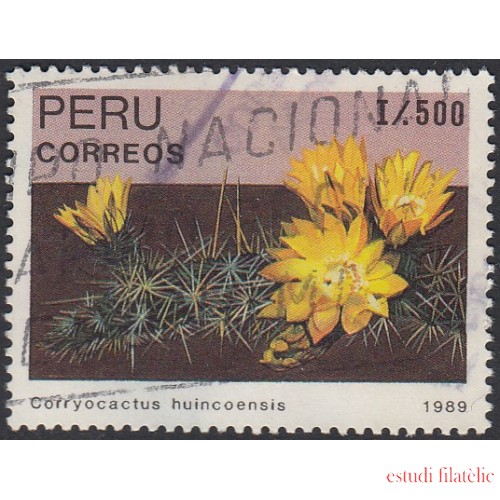 Perú 909 1989 cactus Corryocaptus  huincoensis Usado