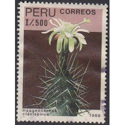 Perú 912 1989 cactus Haageocereus clavispinus Usado Perú 912 1989 cactus Haageocereus clavispinus Usado