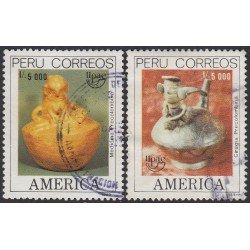 Perú 913/14 1989 Medicina y Cirugía precolombina Upaep Usado Perú 913/14 1989 Medicina y Cirugía precolombina Upaep Usado