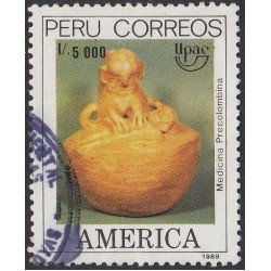 Perú 913 1989 Upaep Medicina precolombina Usado Perú 913 1989 Upaep Medicina precolombina Usado