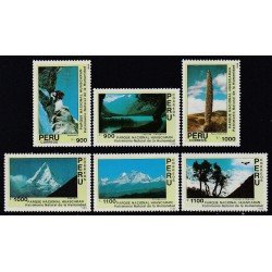Perú 916/21 1990 Parque Nacional Huascarán MNH Perú 916/21 1990 Parque Nacional Huascarán MNH