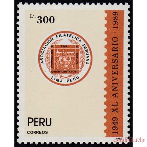 Perú 929 1990 Asociación Filatélica Peruana MNH