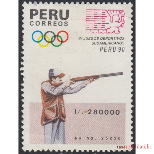Perú 939 1990 IV Juegos Deportivos SudamericanosTiro escpeta Usado