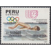 Perú 945 1991 IV Juegos Deportivos Sudamericanos natación MNH