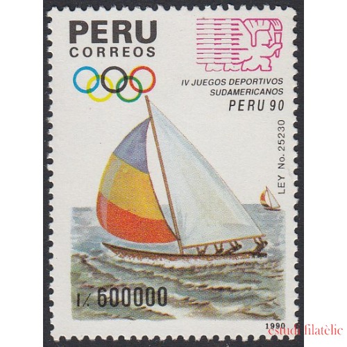 Perú 947 1991 IV Juegos Deportivos Sudamericanos barco shipm MNH