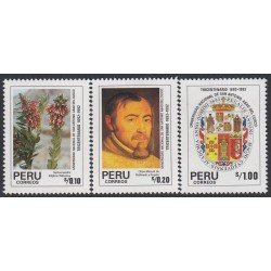 Perú 953/55 1991 Universidad Nacional de San Antonio Abad del Cusco MNH Perú 953/55 1991 Universidad Nacional de San Antonio Abad del Cusco MNH