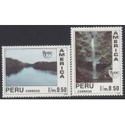 Perú 958/59 1991 Serie América UPAEP  MNH