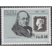 Perú 960 1992 150 Aniversario  del 1er sello Sir Rowland Hill  MNH