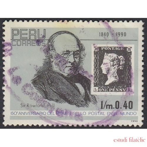 Perú 960 1992 150 Aniversario de la creación del 1er sello postal Usado