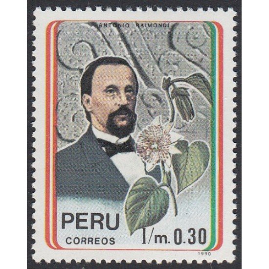 Perú 965 1992 Centenario de la muerte de Antonio Raimondi MNH Perú 965 1992 Centenario de la muerte de Antonio Raimondi MNH